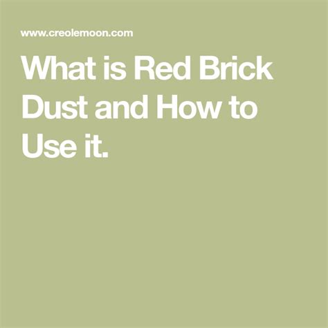 What Is Red Brick Dust And How To Use It What Is Red Red Bricks