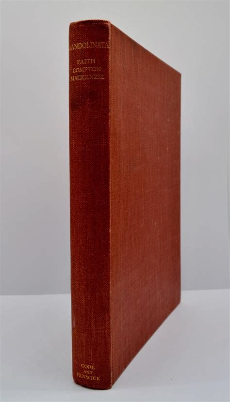 mandolinata by compton mackenzie faith very good hardcover 1931 limited edition signed by