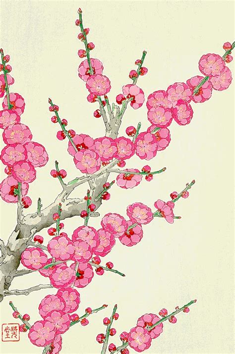 Japanese Art Flowers Floral Plants Botanical Art Prints Etsy