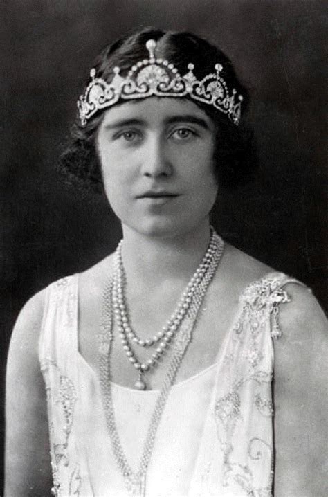 Portrait Picture Of The Babe Queen Mother As The Duchess Of York In Royal Tiaras Queen