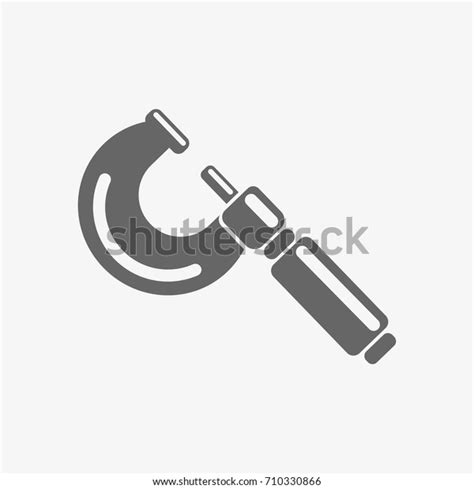 Micrometer Vector Icon Stock Vector Royalty Free 710330866