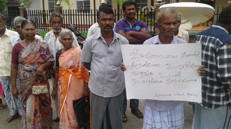 Tamils Protest For Release Of Sri Lanka Military Occupied Lands In