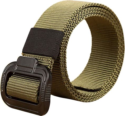 Amorar Tactical Belt Mens Nylon Fabric Belt Breathable Outdoor