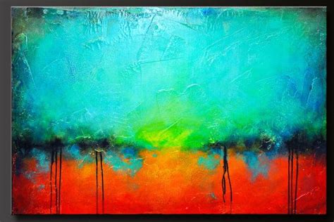 Oxidized Metal 15 24 X 36 Abstract Acrylic Painting Etsy Modern Art