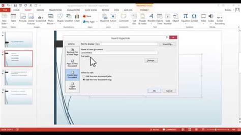 How To Add Hyperlinks In Powerpoint 2013 Youtube
