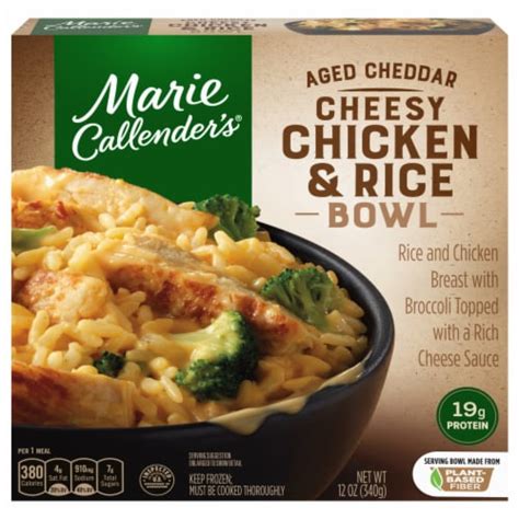 Marie Callender S Aged Cheddar Cheesy Chicken Rice Bowl 12 Oz