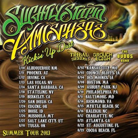 Slightly Stoopids Kickin Up Dust Summer 2013 Tour Dates Announced Pre Sale Tickets Available