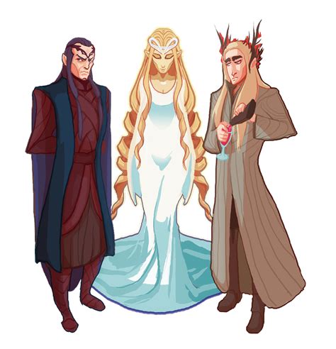 elven lords by art the hobbit lord of the rings tolkien