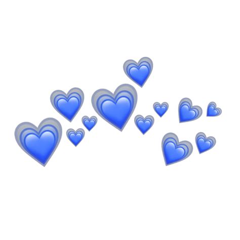Blue Emoji Beatinghearts Crown Sticker By Satanicbarbie