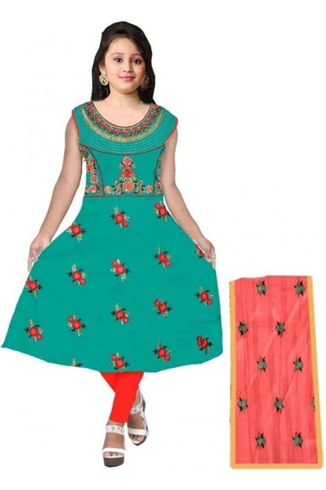 Buy Girls Indian Dress Girls Churidar Suit Girls Salwar Kameez