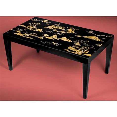 Black Gold Chinoiserie Coffee Table Coffee Tables Tables