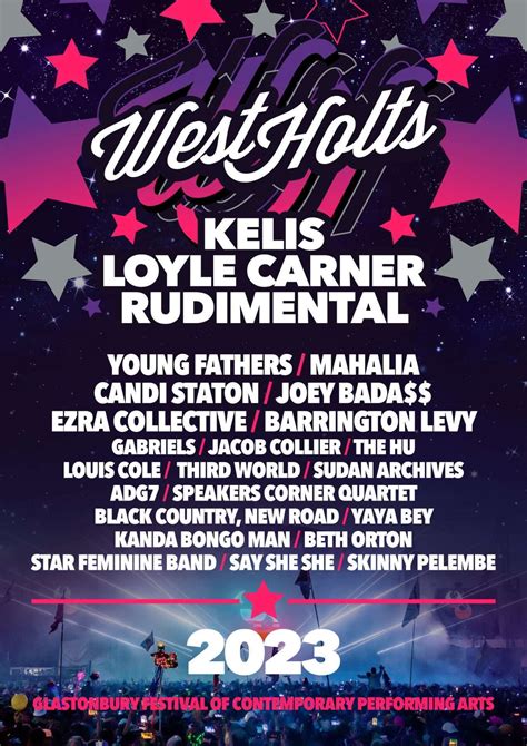West Holts Is The First Area To Reveal Its Line Up For Glastonbury 2023