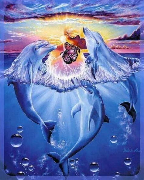 Beautiful Dolphin Art Dolphin Painting Dolphins