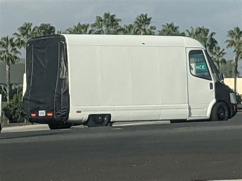 Rivians Amazon Delivery Van Prototype Spotted In Irvine Calif Electrek