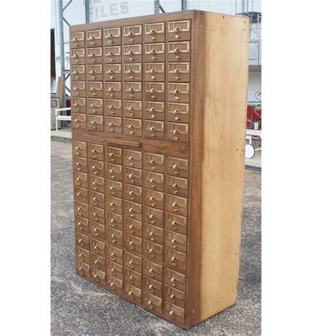 A card file cabinet is a unique version of a conventional filing cabinet that is made for index cards or other small paper items. Vintage 90 Drawer Card File Cabinet | eBay