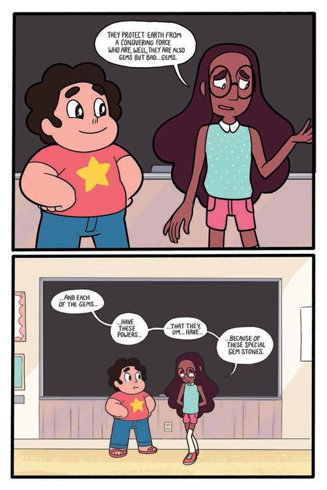 Theres A Comic Where Connie Takes Steven To Her School For Show And