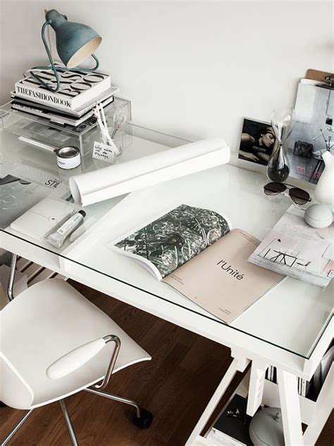 20 Feminine Glass Desks For Modern Workspaces House Design And Decor