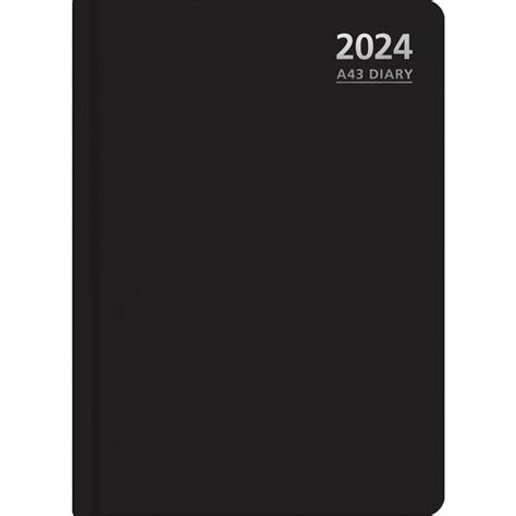 Officemax A43 Hourly Appointment Hard Cover Diary A4 Week To View 2024