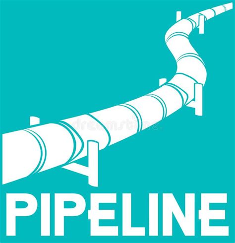 The Pipeline Logo Is Shown In White On A Blue Background