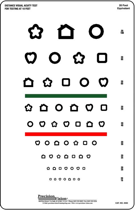 Printable Vision Chart