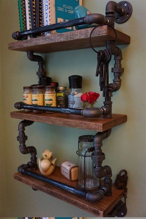 Copper piping is ideal for making, lamps, candleholders, rails, furniture pipes require some skill to cut and attach them to each other, that's not difficult but if you can't you can ask someone for help. Amazing 30+ DIY Industrial Pipe Shelves - Crafts and DIY Ideas