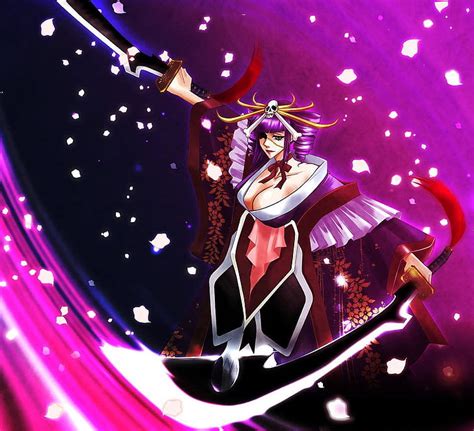 Hd Wallpaper Purple Haired Female Dual Wielding Sword Digital