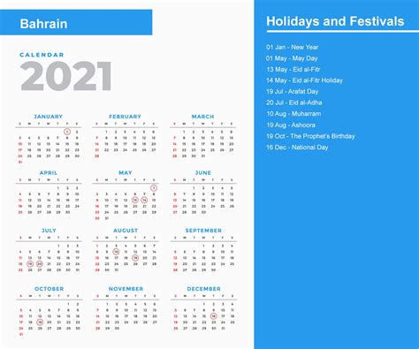 Bahrain Holidays 2021 And Observances 2021