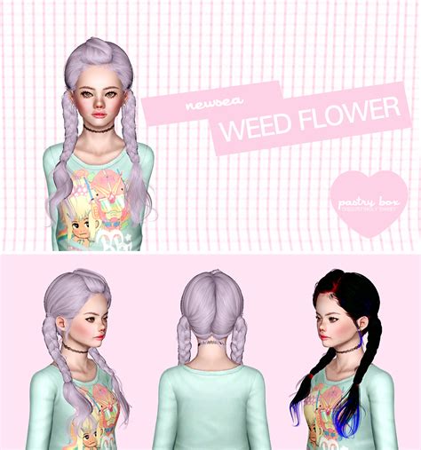 Pastry Box Newsea Weed Flower Female Eris Sims 3 Cc Finds