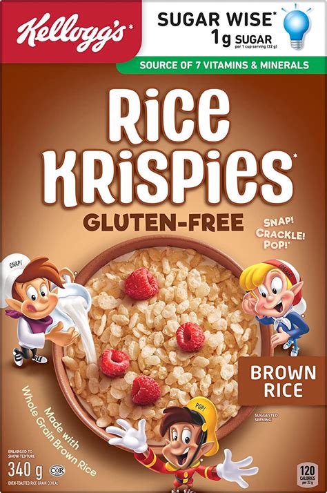 Kelloggs Rice Krispies Cereal Sin Gluten 340 G1199 Oz Importado De