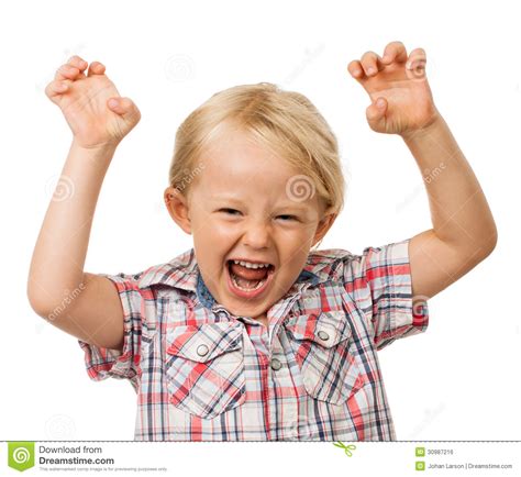 Hyperactive Young Cute Boy Stock Photo Image Of Cute 30987216