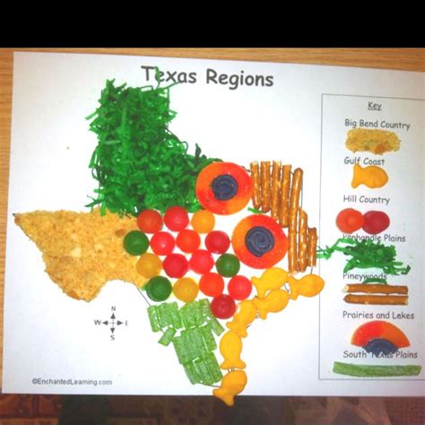 Texas Regions Map 4th Grade