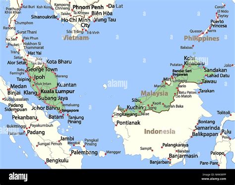 Map Of Malaysia In English Maps Of The World