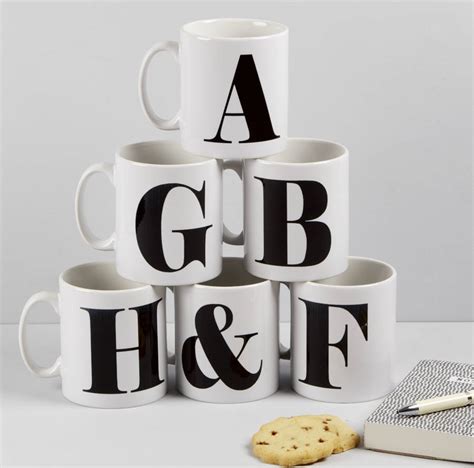 Personalised Alphabet Mugs By The Alphabet Gift Shop