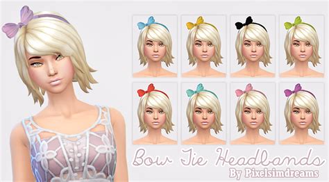 Ribbon Bow Headband The Sims 4 P1 Sims4 Clove Share Asia Tổng Hợp