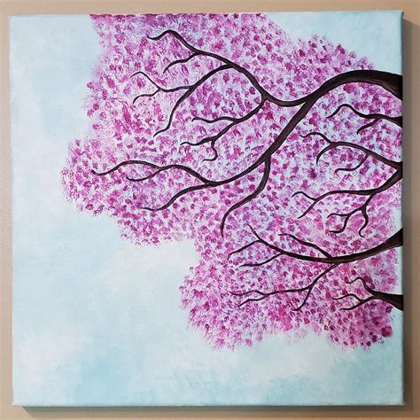 Sakura Treecherryblossom Racrylicpainting