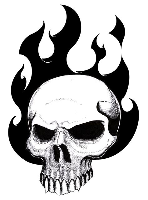 💀 💀 💀 💀 get 2 months of skillshare free: Drawings Of Skulls On Fire - Cliparts.co