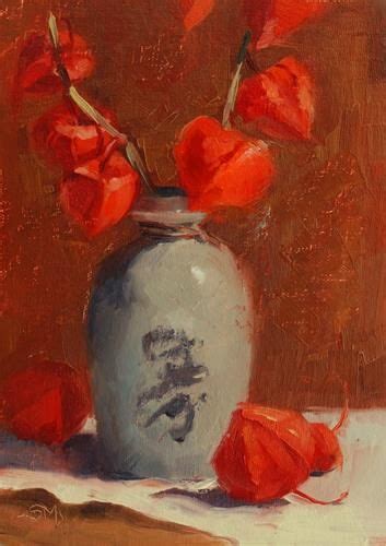 Daily Paintworks No 525 Chinese Lanterns Again Original Fine
