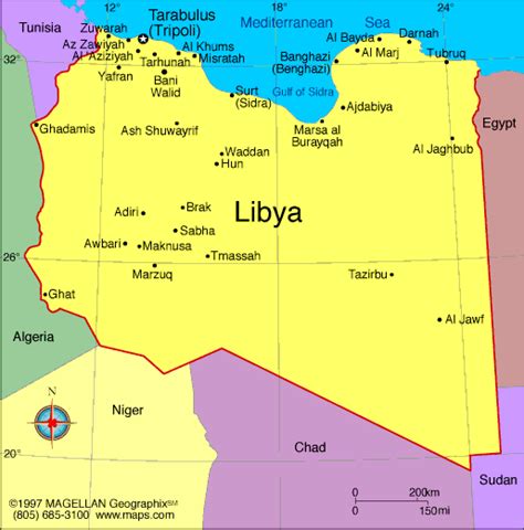 Map Of Libyan Tribes