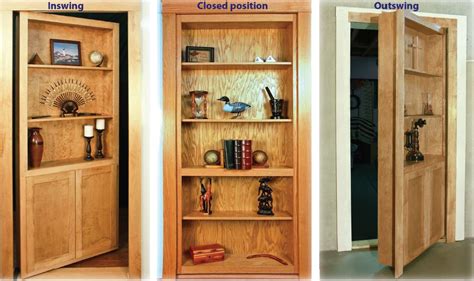 Bright wood, sliding doors allow creating a smooth coverage, helping. Hidden Bookcase Doors | CS Hardware Blog