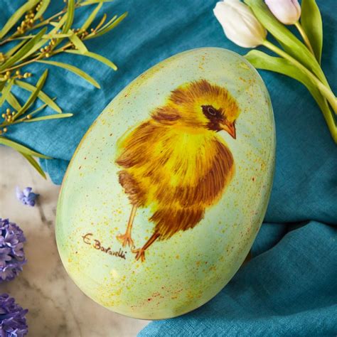 Hand Painted Chick Easter Egg A Little Bird