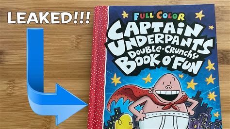 Leak Captain Underpants Double Crunchy Book Ó Fun Early Release Youtube