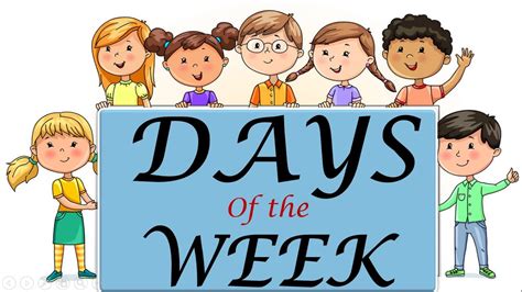 Days Of The Week Days Name Weekdays Youtube