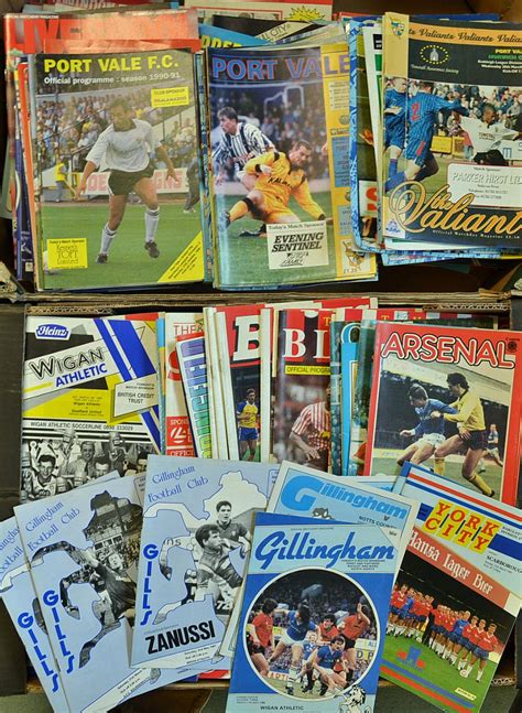 Mullock S Auctions Assorted Selection Of Football Programmes From 1970s Onwards