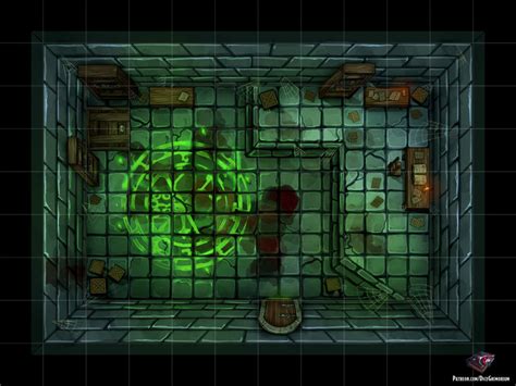 Summoning Room Dandd Map For Roll20 And Tabletop — Dice Grimorium
