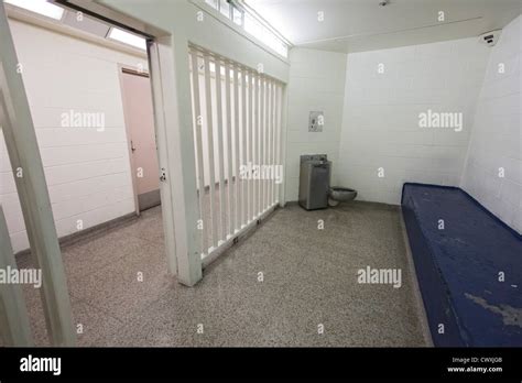 Detroit Michigan A Jail Cell In A Police Station Stock Photo Alamy