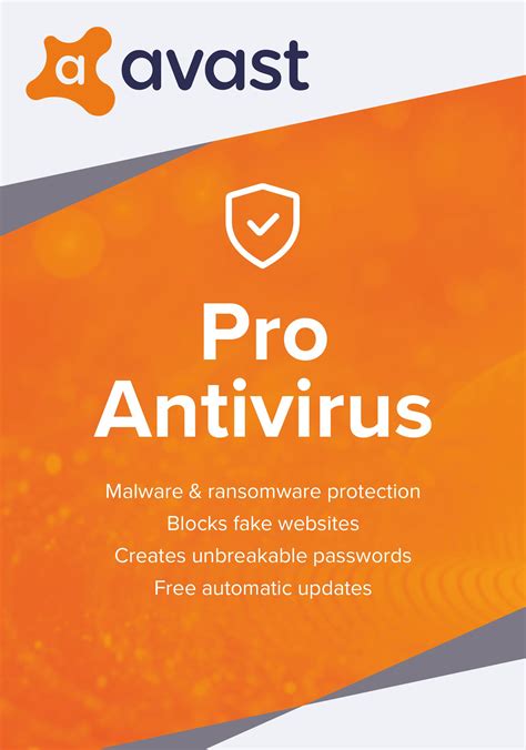 Avast Pro Antivirus 2018 1 Pc 1 Year Download Software