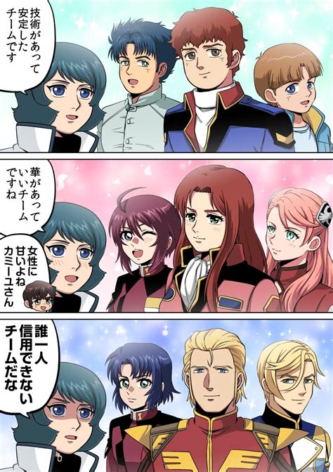 Char Aznable Lunamaria Hawke Amuro Ray Kamille Bidan Athrun Zala