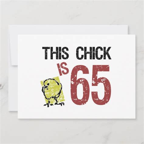 Womens Funny 65th Birthday Card