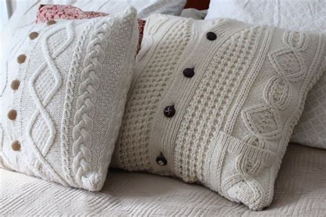 Upcycled Sweater Pillowcase Sweater Pillow Diy Sweater Upcycle Sweater