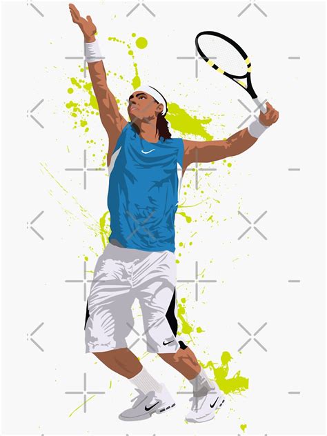 Rafael Nadal Sticker For Sale By Dkndesign Redbubble